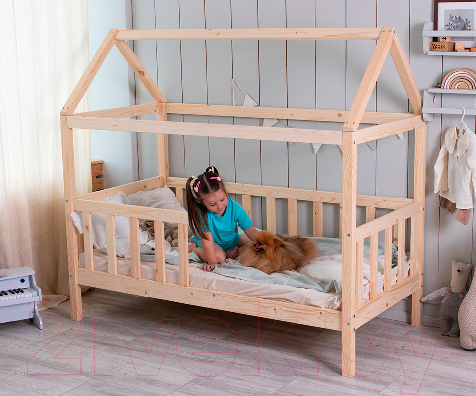 Стилизованная кровать детская Millwood SweetDreams 3 80x160