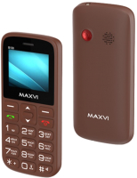 Мобильный телефон Maxvi B100 (коричневый+ЗУ) - 