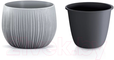 Кашпо Prosperplast Flower Pot / DKB150-422U (серый)
