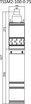 Скважинный насос Pumpman TSSM2-100-0.75 / TSSM2100075