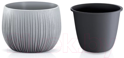Кашпо Prosperplast Flower Pot / DKB290-422U (серый)
