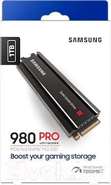 SSD диск Samsung 980 Pro 1TB (MZ-V8P1T0CW) (с радиатором)