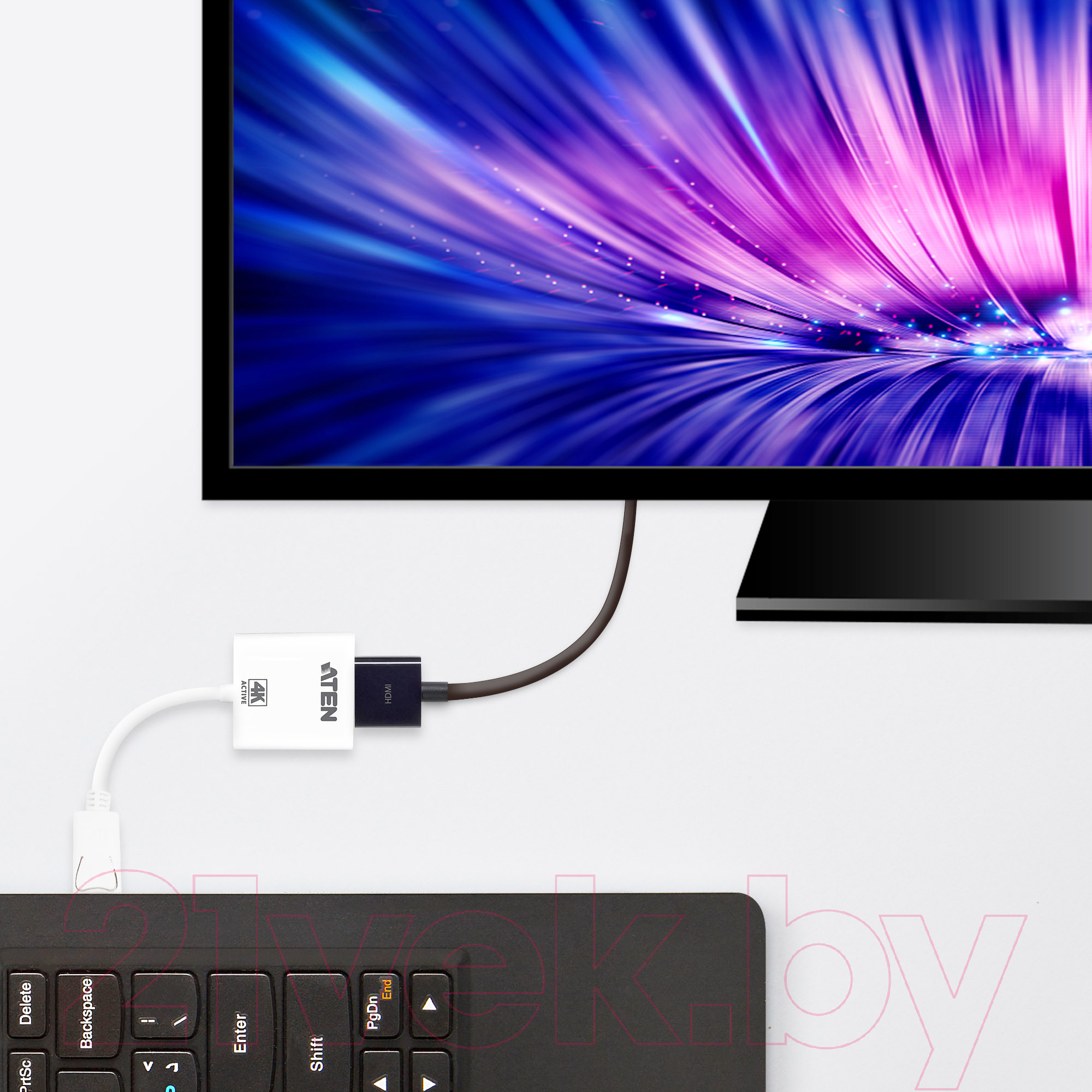 Конвертер цифровой Aten DisplayPort в 4K HDMI VC986-AT