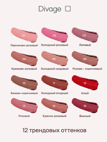 Помада для губ Divage Lipstick Praline New тон 10