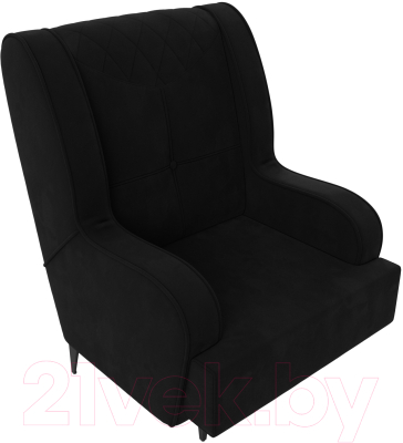 Кресло мягкое Mebelico Неаполь (микровельвет черный)
