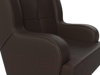 Кресло мягкое Mebelico Неаполь (экокожа коричневый)