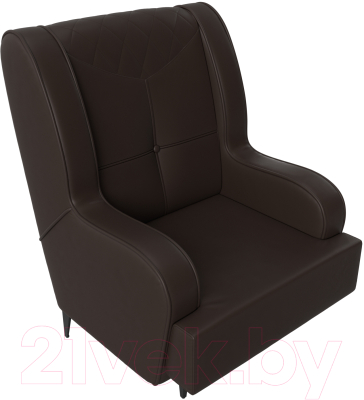 Кресло мягкое Mebelico Неаполь (экокожа коричневый)