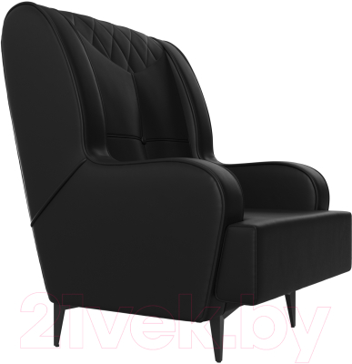 Кресло мягкое Mebelico Неаполь (экокожа черный)