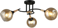 

Потолочный светильник Mirastyle, SX-4875/3 BK+Wood