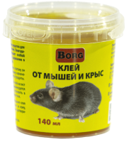 Средство для борьбы с вредителями Borg Клей от мышей и крыс (140мл) - 