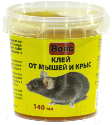 Средство для борьбы с вредителями Borg Клей от мышей и крыс (140мл)