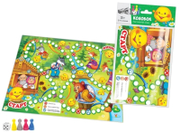 

Настольная игра Русский стиль, Бродилка в пакете Колобок / RS-07116