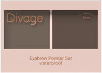 Тени для бровей Divage Waterproof Brow Powder Set тон 01 - 