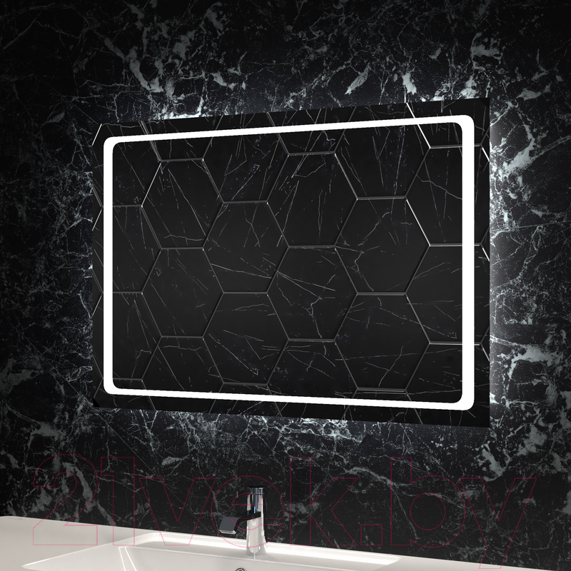 Зеркало Пекам Sandi 120x80 / Sandi-120x80dp (с подсветкой, сенсором на взмах руки и подогревом) — фото 5