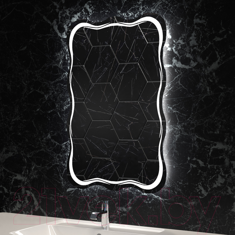 Зеркало Пекам Magik 60x80 / Magik-60x80dp (с подсветкой, сенсором на взмах руки и подогревом) — фото 3