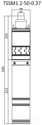 Скважинный насос Pumpman TSSM1.2-50-0.37 / TSSM1250037