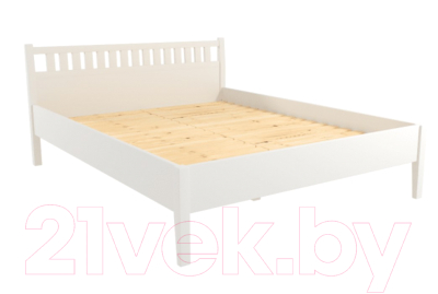 Полуторная кровать ФанДОК Луиза 2 Ф-140.02 140x200 (белый)