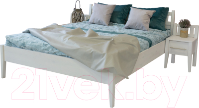 Двуспальная кровать ФанДОК Луиза 2 Ф-140.02 160x200 (белый)