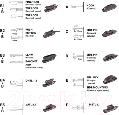 Щетка стеклоочистителя Autoprofi ULF-14