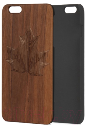 Чехол-накладка Case Wood для iPhone SE 2020/2022 (грецкий орех/клен)