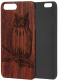 Чехол-накладка Case Wood для iPhone SE 2020/2022 (палисандр/филин) - 