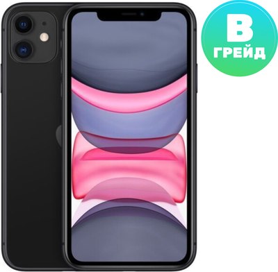 Смартфон Apple iPhone 11 64GB A2221 / 2BMWLT2 восстановленный Грейд B