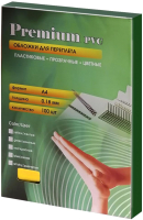 Обложки для переплета Office Kit А4 0.18мм / PYA400180 (100шт, желтый) - 