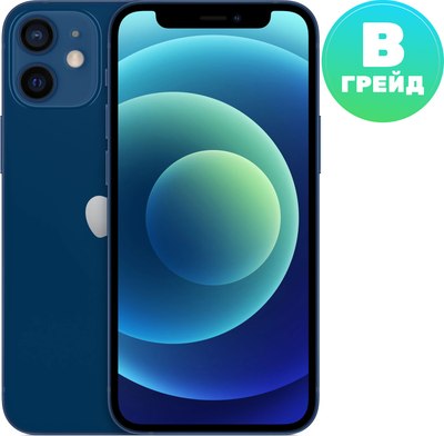 Смартфон восстановленный Apple iPhone 12 mini 128GB Flip Грейд B (синий) - 