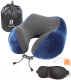 Миниатюра изображения товара Подушка на шею RoadLike Travel Kit Velvet / 345691 (синий)