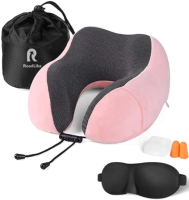 Подушка на шею RoadLike Travel Kit Velvet / 292238 (розовый) - 