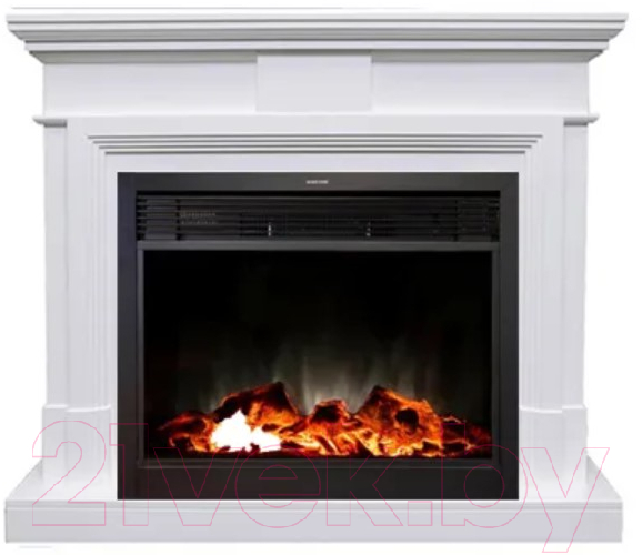 Каминокомплект Смолком Stamford MB/JUP/SYM26 + Moonblaze Deluxe-s BL LT (бьянко белый)