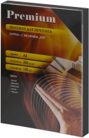 Обложки для переплета Office Kit А4 лен / LBCA400250 (100шт, черный) - 