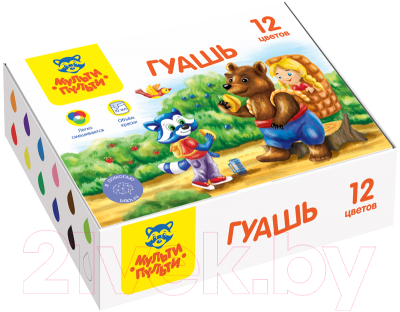 Гуашь Мульти-пульти Енот в сказке / ГК_43560 (12цв)