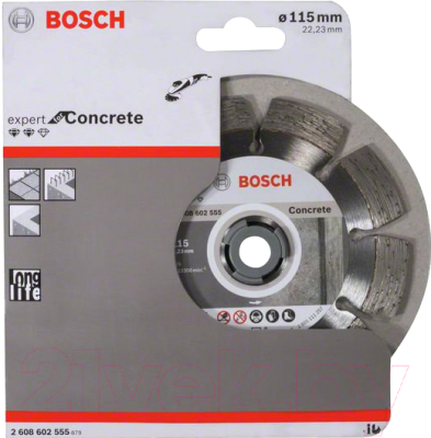 Отрезной диск алмазный Bosch 2.608.602.555