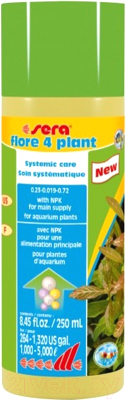 Удобрение для аквариума Sera Flore 4 Plant / 3350 (250мл)
