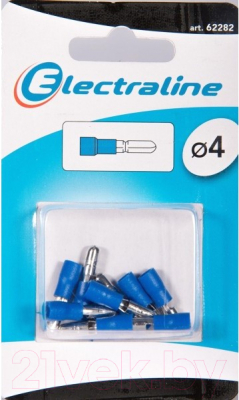 Набор наконечников для кабеля Electraline 62282 (10шт, голубой)