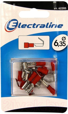 Набор наконечников для кабеля Electraline 62285 (10шт, красный)
