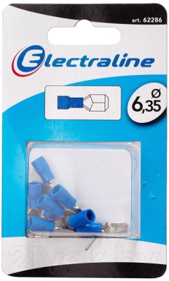 Набор наконечников для кабеля Electraline 62286 (10шт, голубой)
