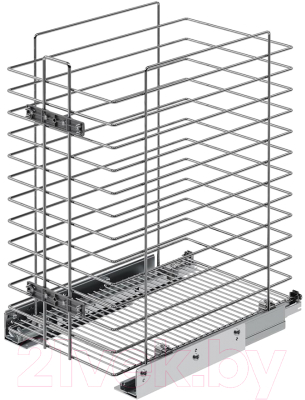 Корзина для белья выдвижная Starax S-8051-C (хром)