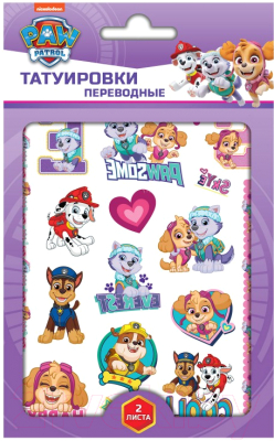 Изображение товара Набор временных татуировок ND Play Щенячий патруль. Girls / 299137
