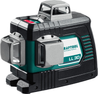 Лазерный нивелир Kraftool LL-3D-4 / 34640-4 (с держателем и детектором) - 