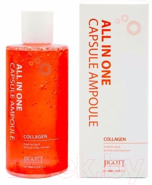 Сыворотка для лица Jigott All-In-One Collagen Capsule Ampoule (200мл) — фото 2