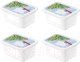 Набор контейнеров Rotho Domino / 1755210235 (4шт, белый) - 