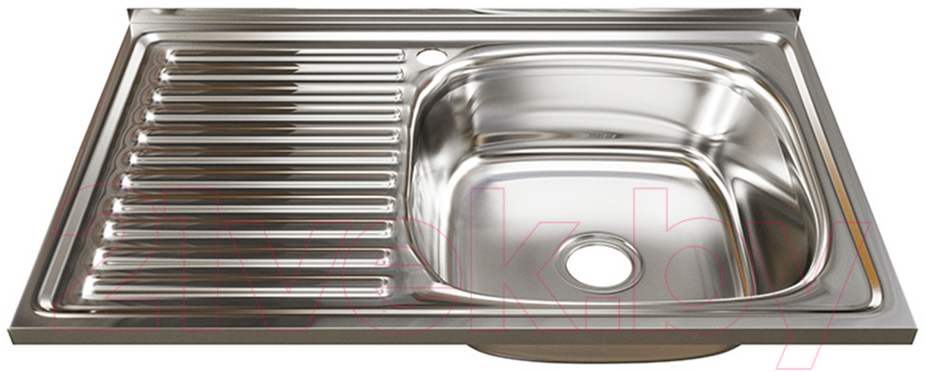 Мойка кухонная Mixline R 528175 (с сифоном)