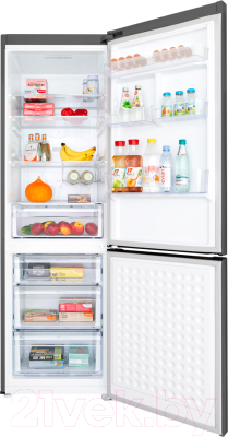 Холодильник с морозильником Maunfeld MFF 195NFS10