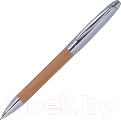 Ручка шариковая имиджевая Easy Gifts Enschede + брелок / 143701 (коричневый/серебристый)