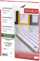 Набор этикеток Tanex 114547 (белый глянцевый) - 