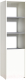 Стеллаж Mobi Торонто 13.13 комбинированный (белый PE шагрень/стальной серый 1700 PE) - 