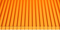 Сотовый поликарбонат Sotalight 6000x2100x8мм (оранжевый) - 