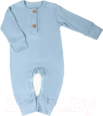 Комбинезон для малышей Amarobaby Fashion / AB-OD21-FS501/19-74 (голубой, р. 74)